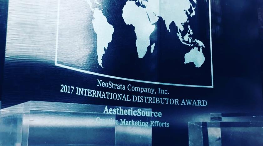 AestheticSource wins NeoStrata Company creative marketing effort award 
