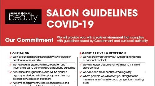 [Updated] Professional Beauty creates salon coronavirus reopening guideline poster