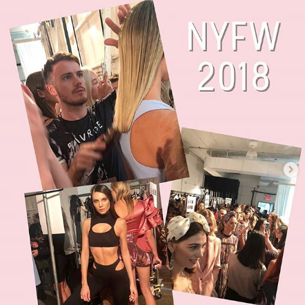 Jordan Robertson from Pastels salon Dubai at NYFW