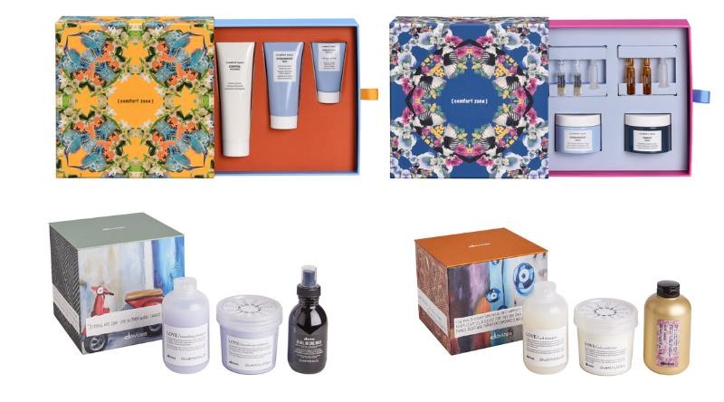 Davines and Comfort Zone have launched a collection of gift boxes for Christmas 2022