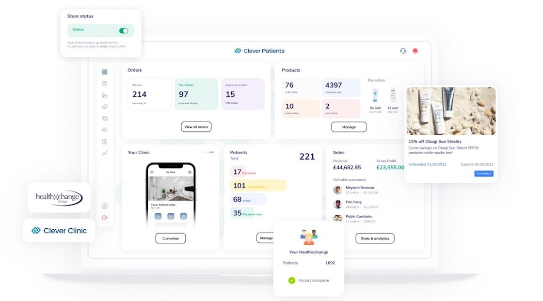 Healthxchange helps UK clinics create online skincare storefront