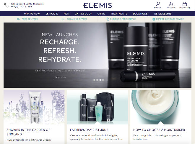Elemis launches new website
