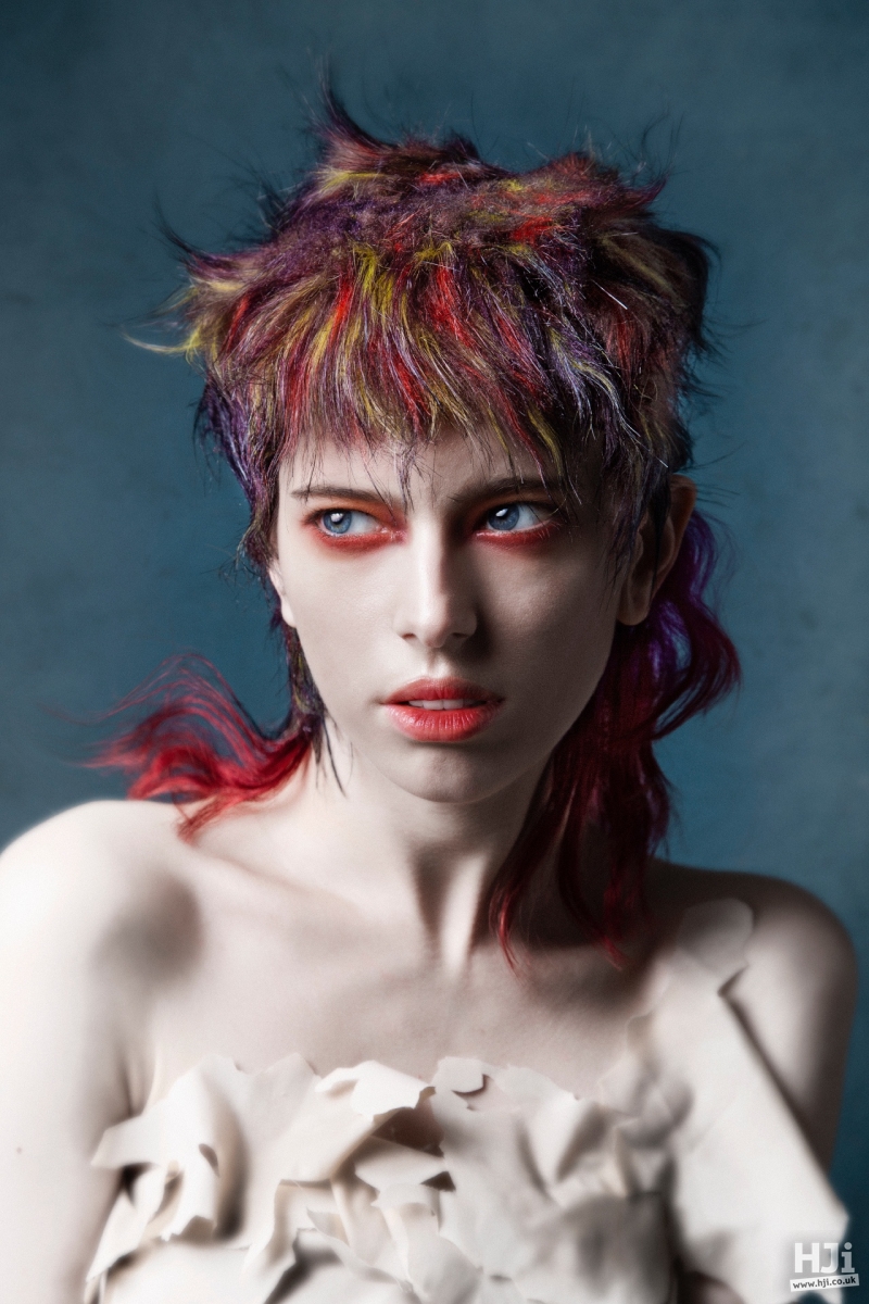 Colourful avant garde hair