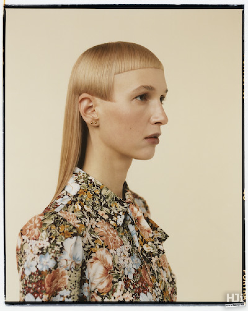 Geometric cut with Topaz blonde