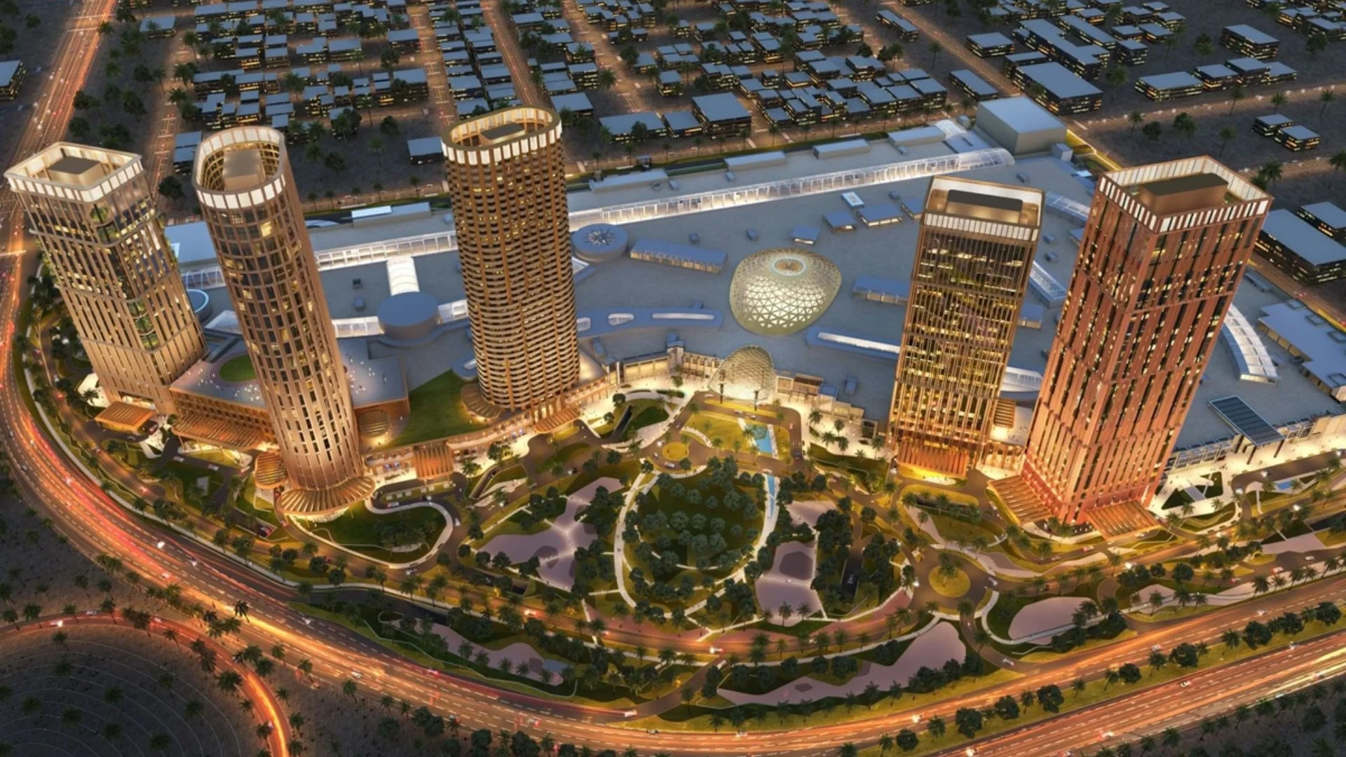 The Avenues — Riyadh is 44.5% complete and on track for a 2026 opening.