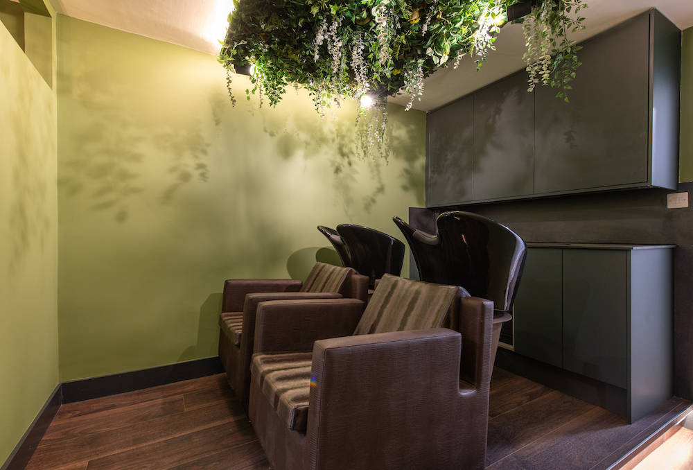 The Purcell Rooms: A Salon Interior with a Bold and Bright Colour Scheme 