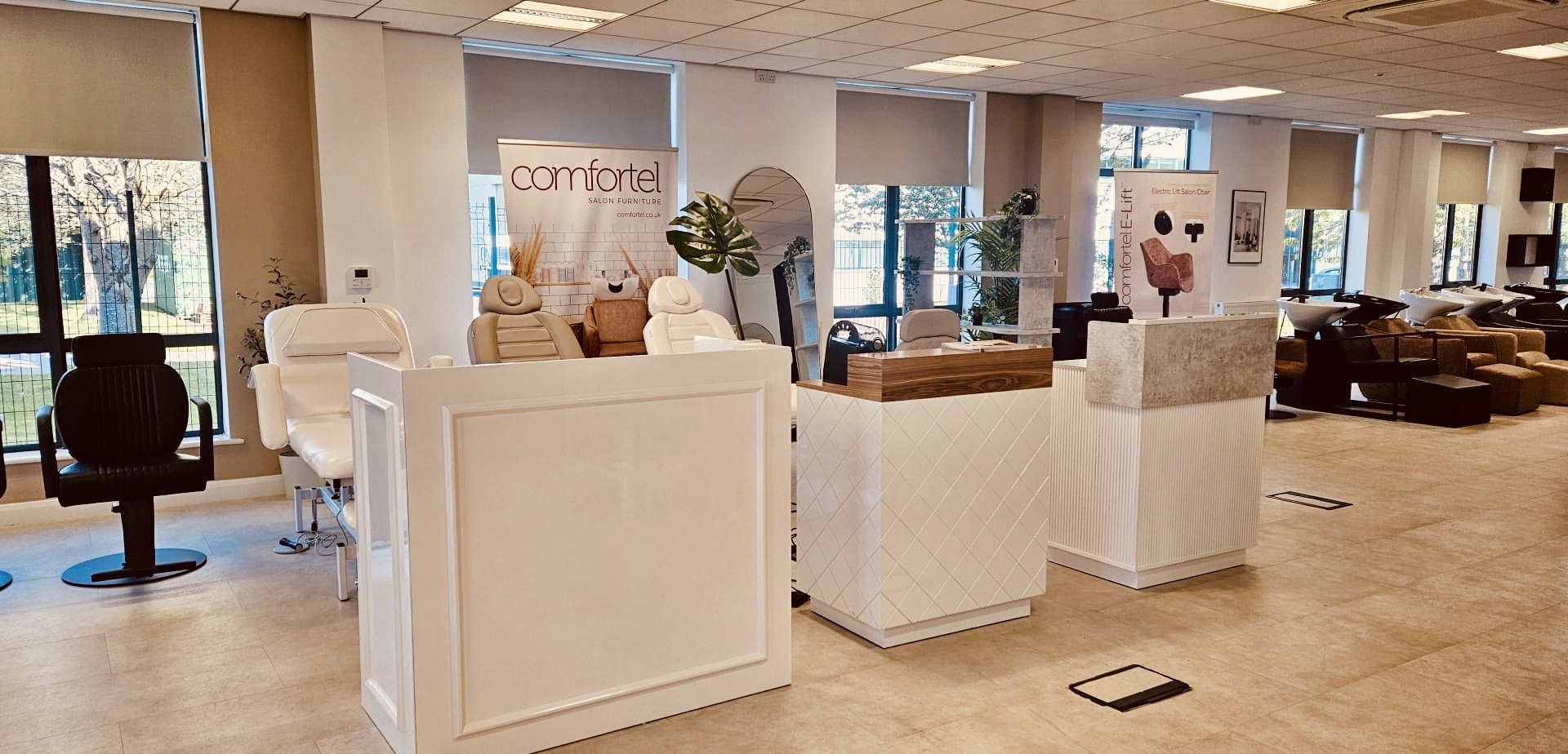 Inside Comfortel’s Manchester Showroom: Where Salon Design Comes to Life