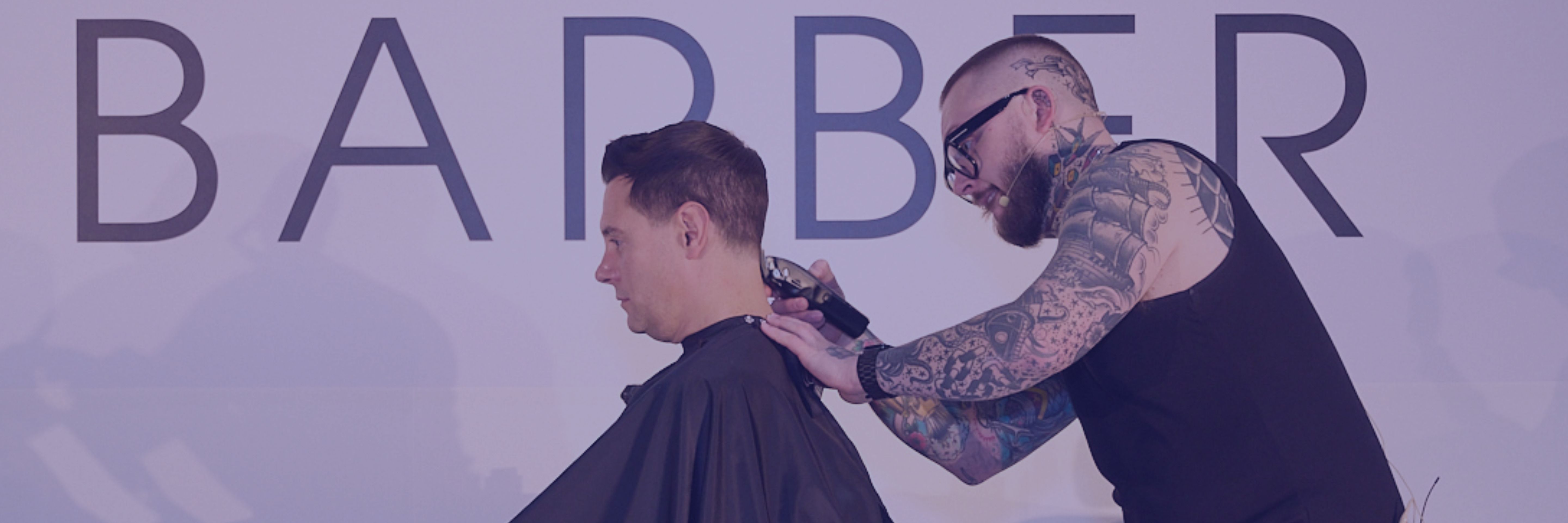 Modern Barber Stage at Salon International