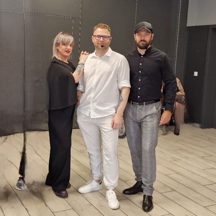 Adam Więcek, Anna Ligoń and Miłosz Izdebski