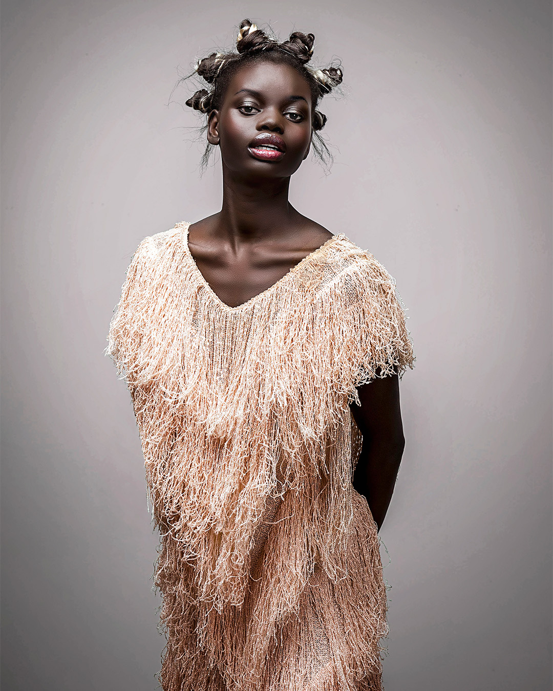 Bantu Knots with Ribbon - Jessika Guy - Begin Collection