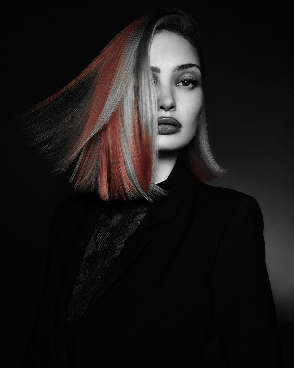 Niall McNulty - BHA Eastern Hairdresser of the Year 2025 - Sleek, Lob With Red Hues