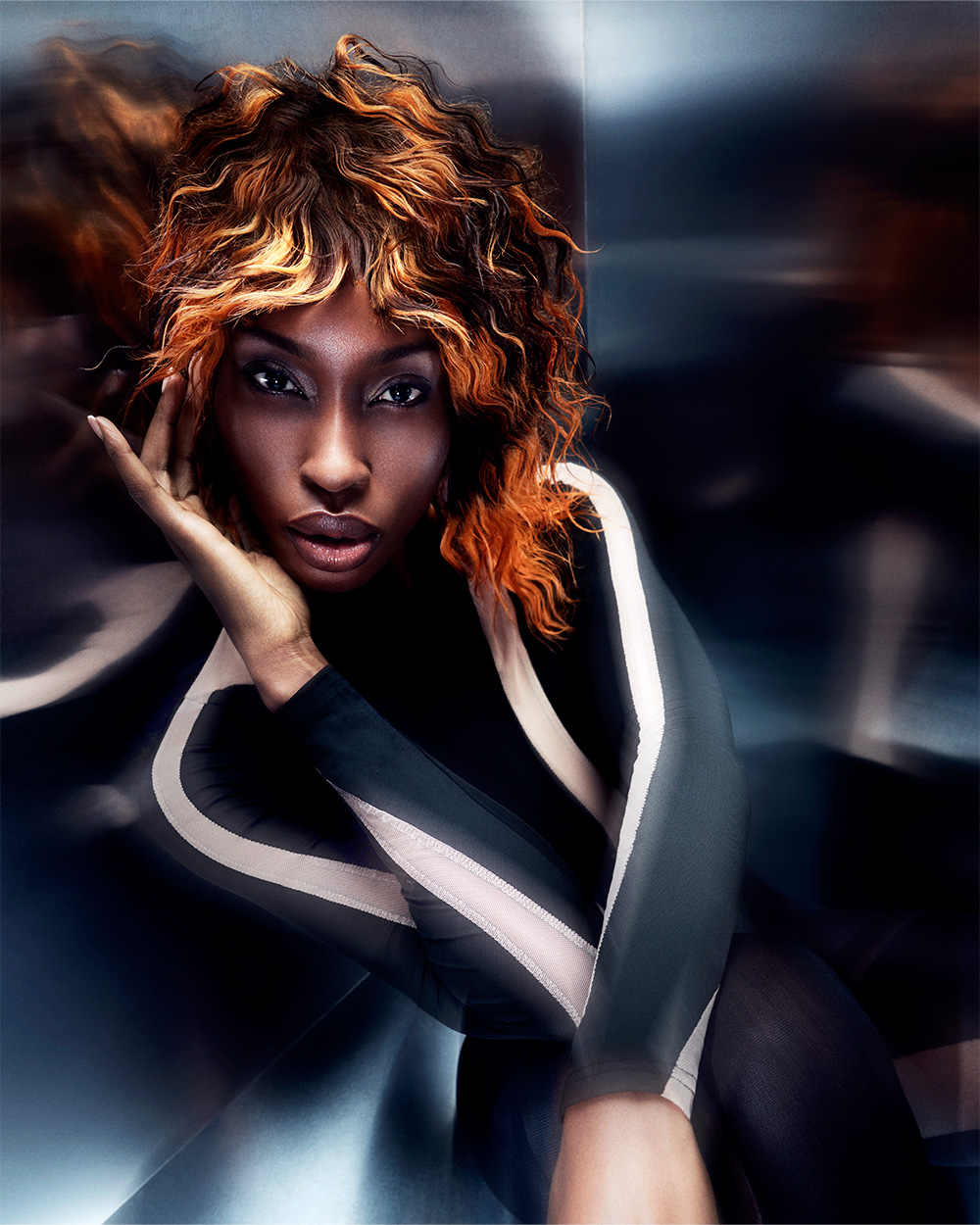 Darrel Starkey - BHA Eastern Hairdresser of the Year 2025 - Orange Toned Textured Wolf Cut