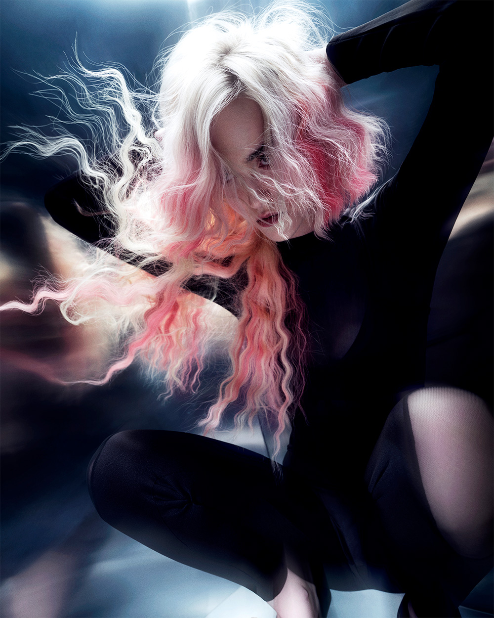 Darrel Starkey - BHA Eastern Hairdresser of the Year 2025 - Wavy Blonde with Dark Pink Hues
