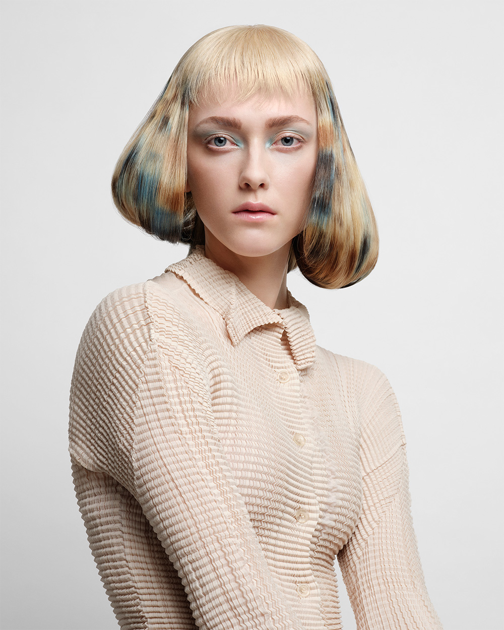 Kasper Thomas - BHA International Collection of the Year 2025 - Blonde Bob Haircut with a Blunt Fringe