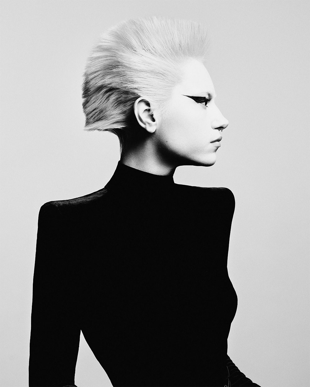 Sara Cester - BHA London Hairdresser of the Year 2025 - Short, White  Fauxhawk