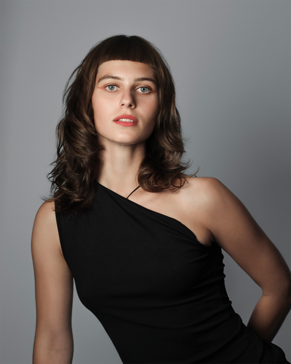 Nathan Richardson - BHA North Eastern Hairdresser of the Year 2025 - Mid Length Brunette Curls with Micro Fringe