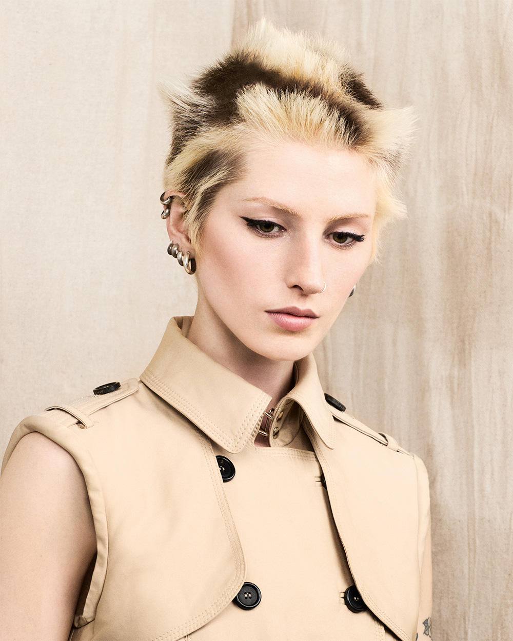 Lucia Siero Hernandez - BHA London Hairdresser of the Year 2025 - Short, Spiky Two-Toned Haircut