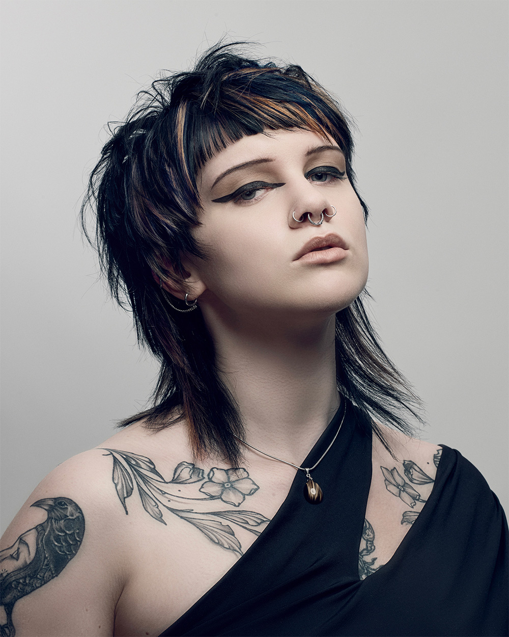 Gee-Kent Ho - BHA North Eastern Hairdresser of the Year 2025 - Black Mullet with Peekaboo Panels