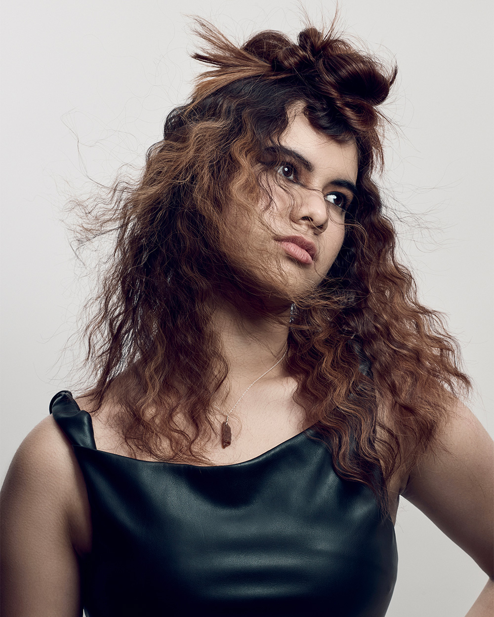 Gee-Kent Ho - BHA North Eastern Hairdresser of the Year 2025 - Wavy Bronde Hair with Half Fauxhawk