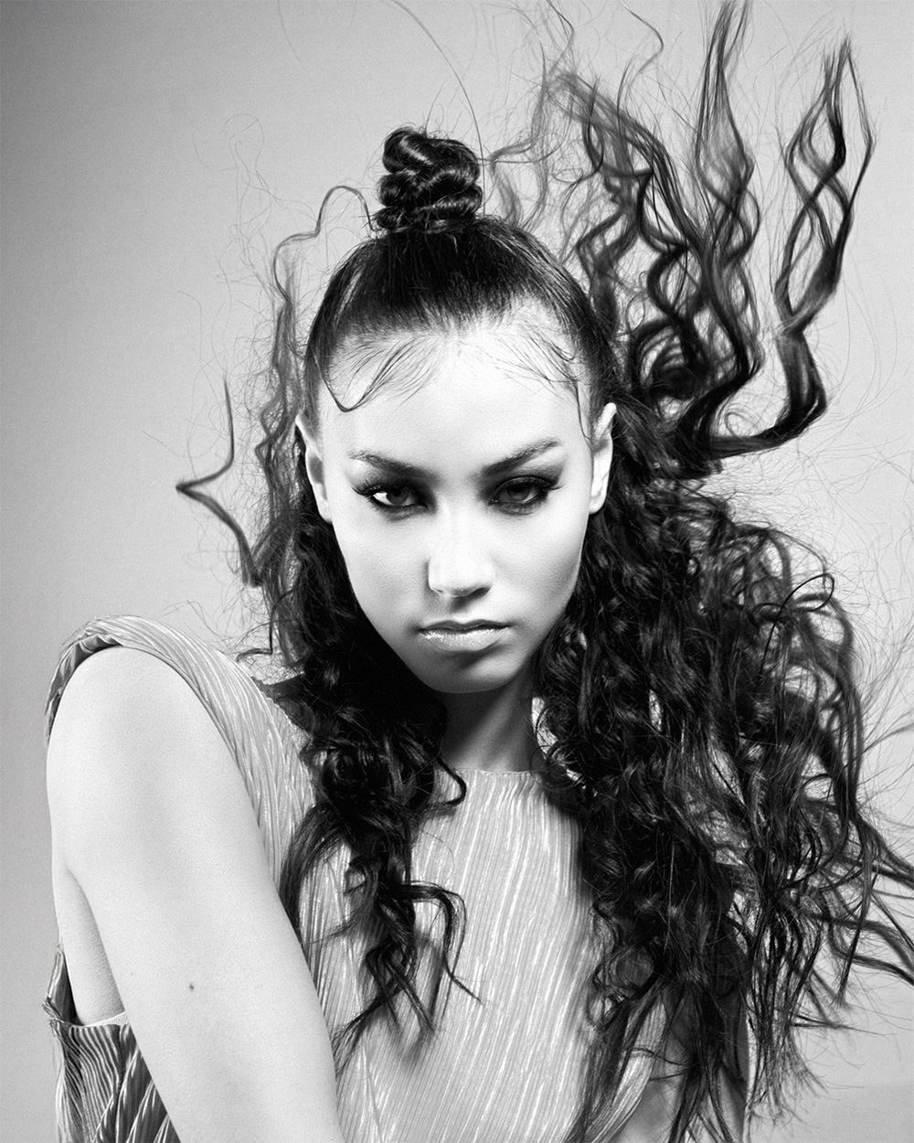 Martine Broggy & Lynsey Campbell - BHA Northern Ireland Hairdresser of the Year 2025 - Long Brunette Hair with Sleek Topknot