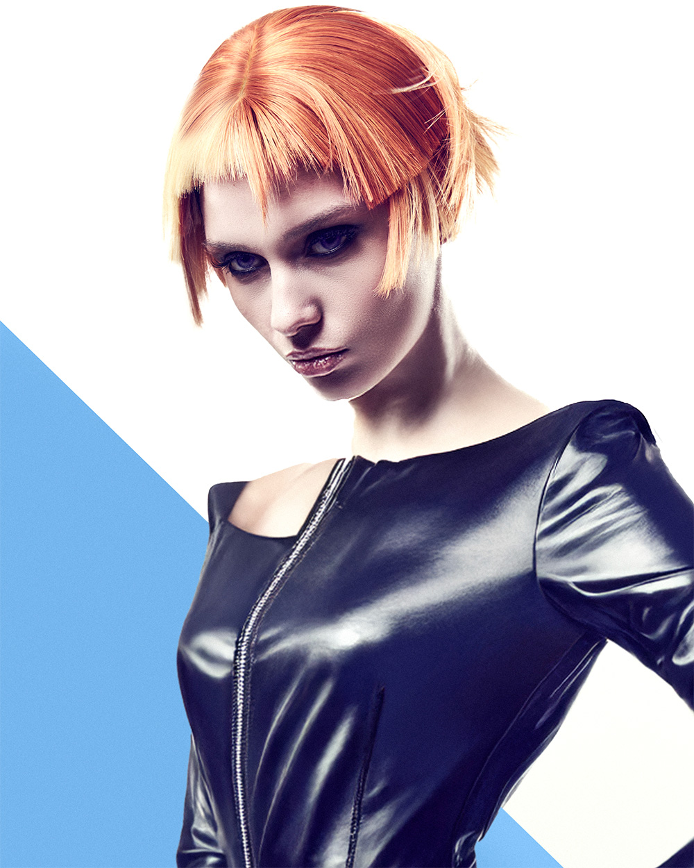 Danny Malone - BHA Northern Ireland Hairdresser of the Year 2025 - Peach Hime Bob Cut with Choppy Fringe