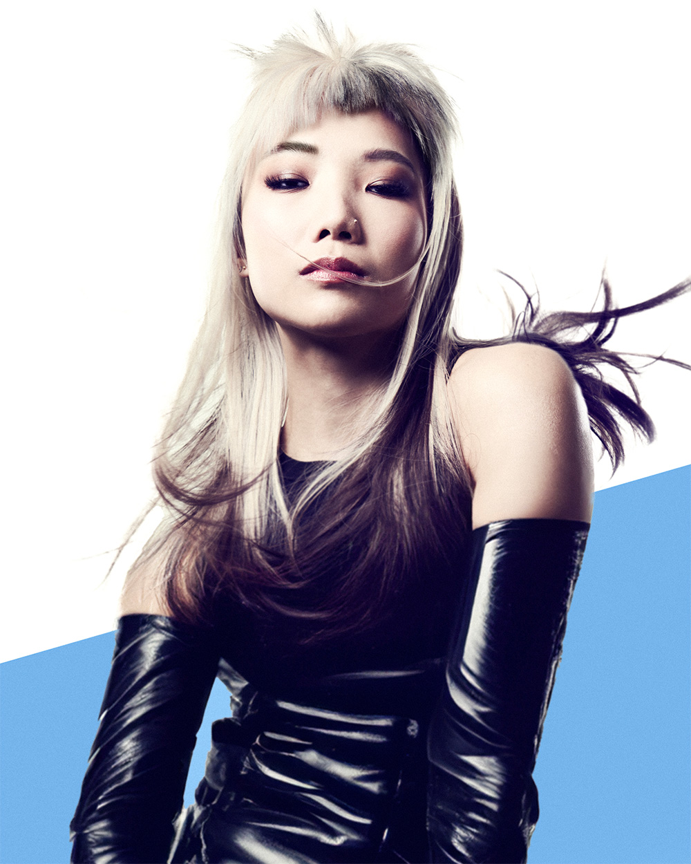 Danny Malone - BHA Northern Ireland Hairdresser of the Year 2025 - Long Colour Block Hair with Choppy Fringe