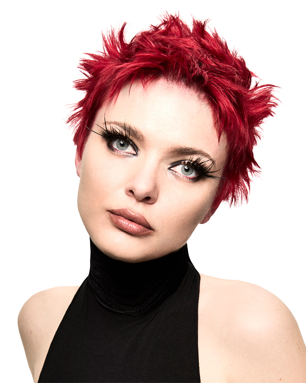 Simon Houston - BHA Northern Ireland Hairdresser of the Year 2025 - Bright Red Pixie Cut