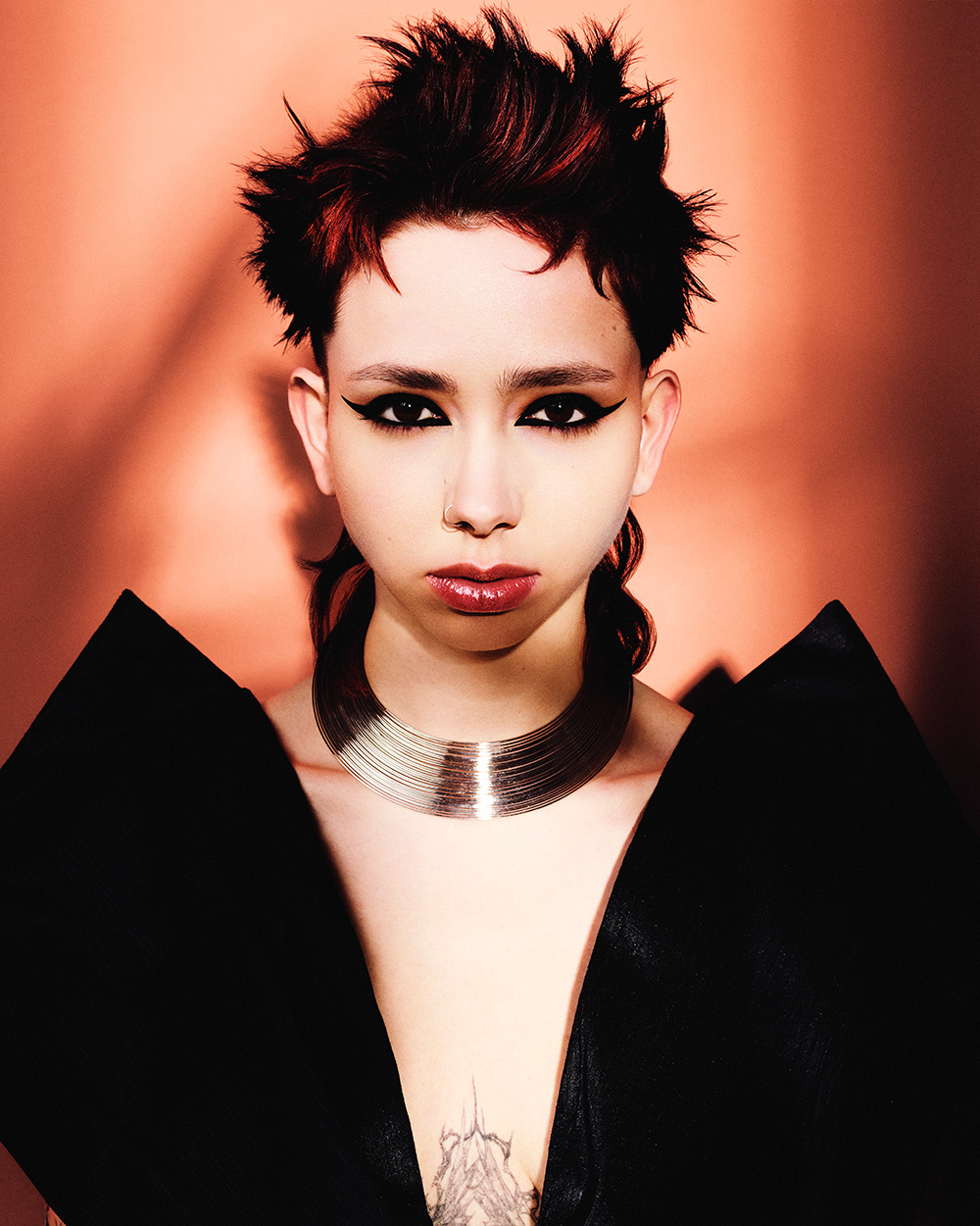 Rebecca Jacques & Aimee Atkins - BHA Midlands Hairdresser of the Year 2025 - Short Spiky Red Quiff