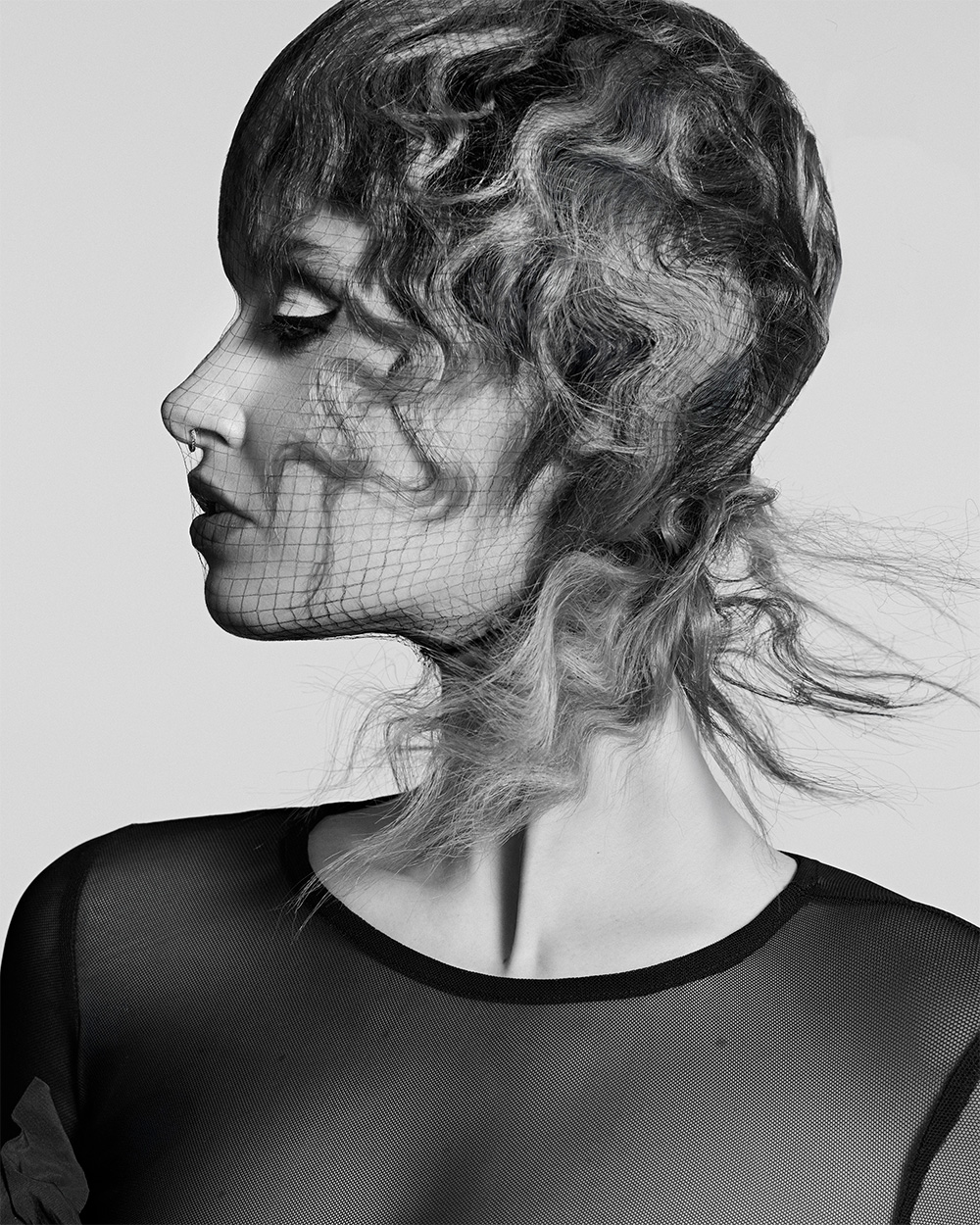 Corey Crosby - BHA Northern Ireland Hairdresser of the Year 2025 - Wavy Hair with Net Accessory