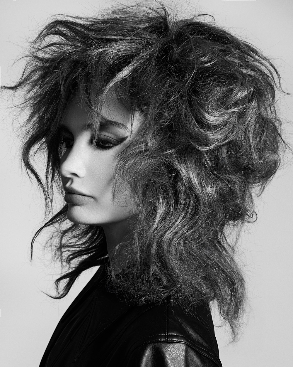 Corey Crosby - BHA Northern Ireland Hairdresser of the Year 2025 - Backcombed Curly Brunette Hair