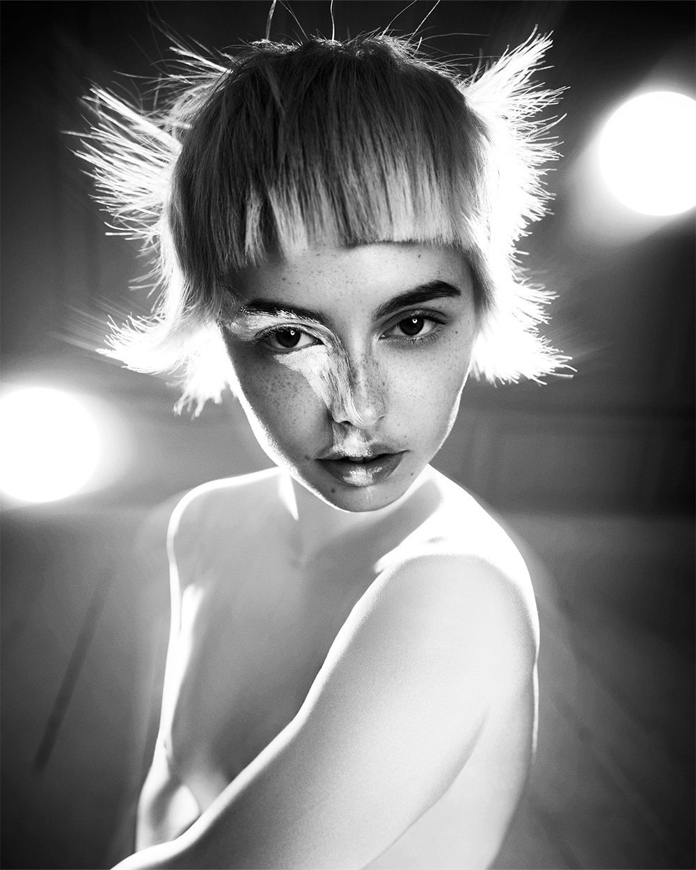 Tracey Ann Smith - BHA Midlands Hairdresser of the Year 2025 -Short Spiky Short Haircut with a Blunt High Fringe