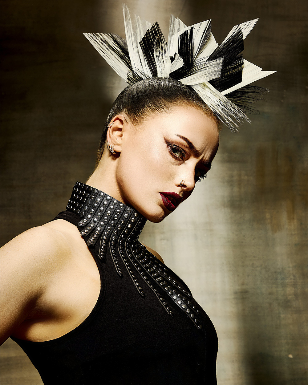 Sam Millard-Power- BHA Midlands Hairdresser of the Year 2025 - Sculpted Long hair Spikes 