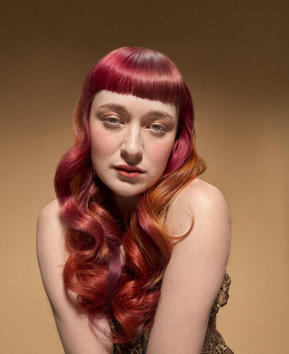 Pamela Cooney - BHA Midlands Hairdresser of the Year 2025 - Long, Red, Voluminous Waves