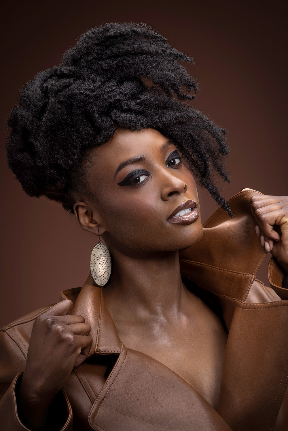 Tamara Robinson- BHA Midlands Hairdresser of the Year 2025 - Large, Voluminous Afro Updo
