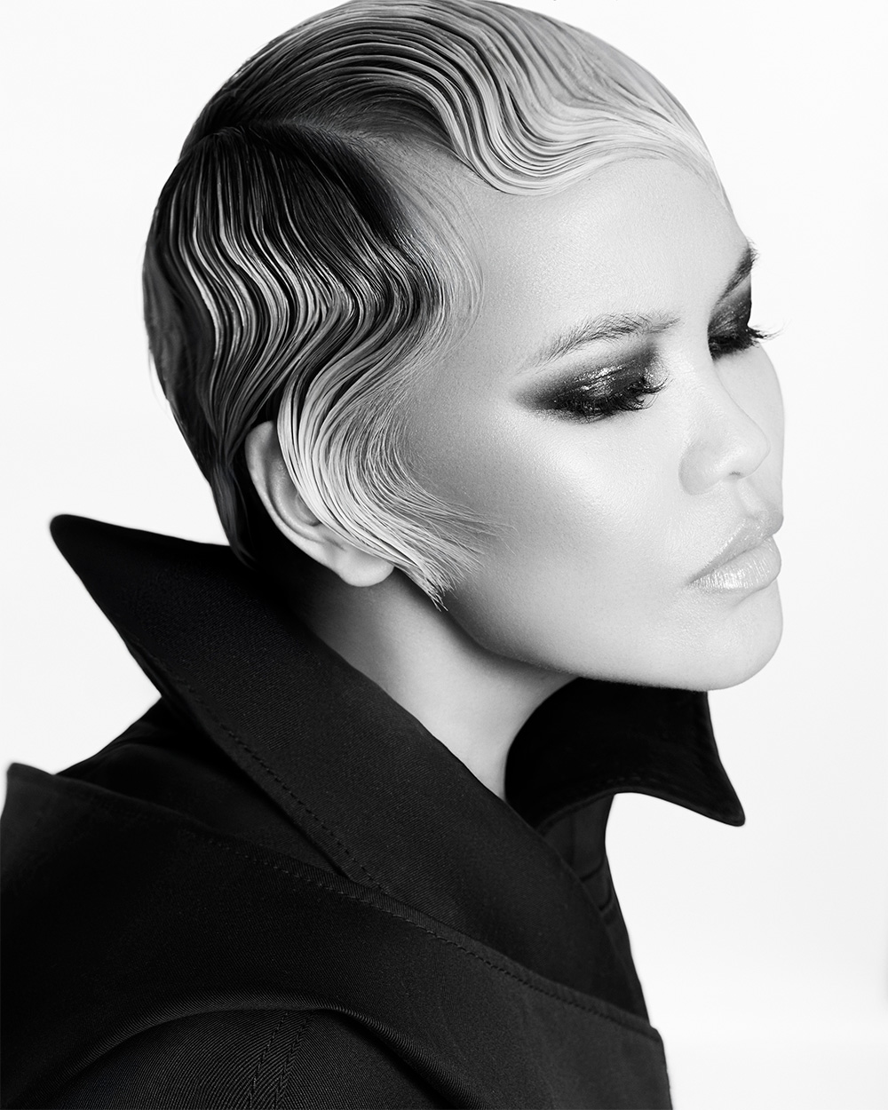 Melissa Timperley - BHA North Western Hairdresser of the Year 2025 -Short, Sculpted Wave Pattern Hair