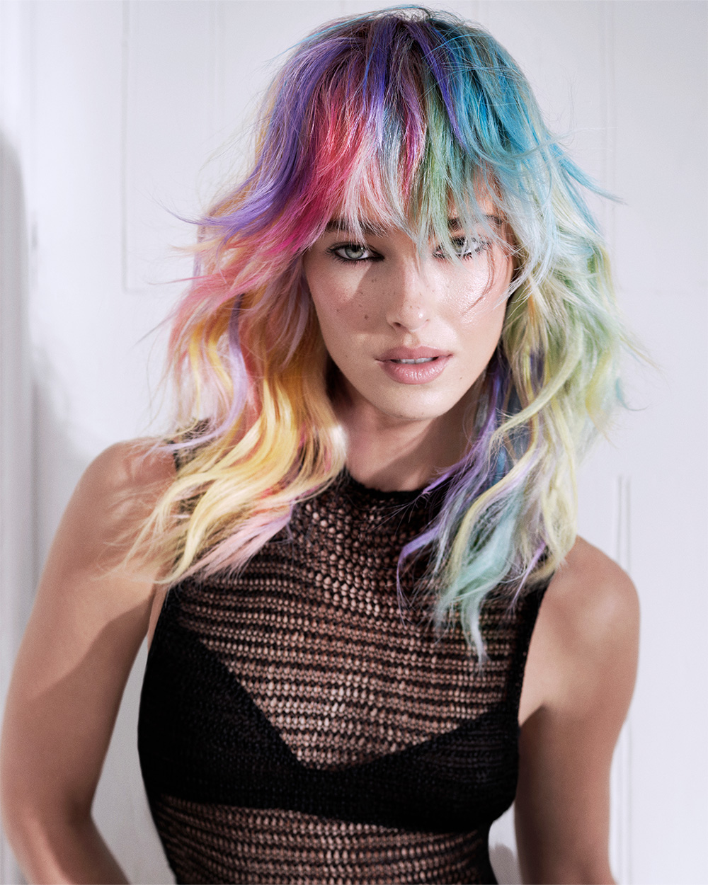 James Earnshaw - BHA North Western Hairdresser of the Year 2025 - Long, Layered Multicoloured Cut With A Fringe