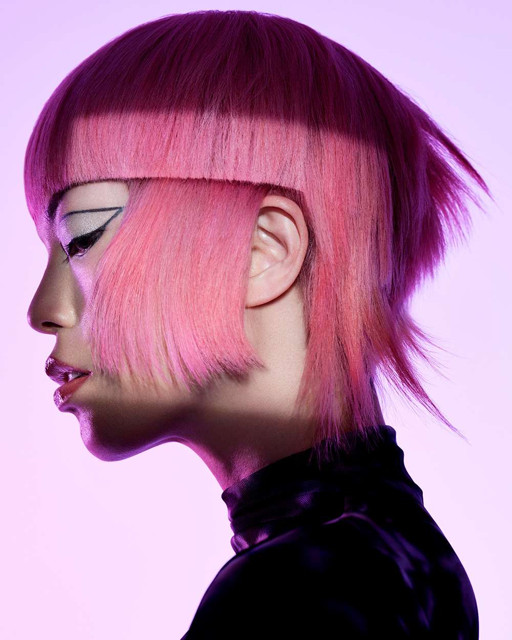 David Corbett - BHA Scottish Hairdresser of the Year 2025 - Pink Geometric Cut