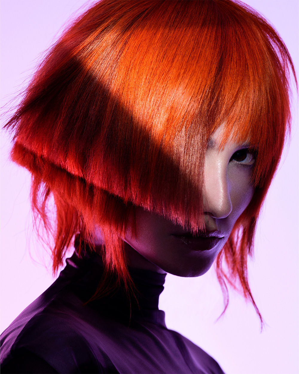 David Corbett - BHA Scottish Hairdresser of the Year 2025 - Copper Geometric Bob 