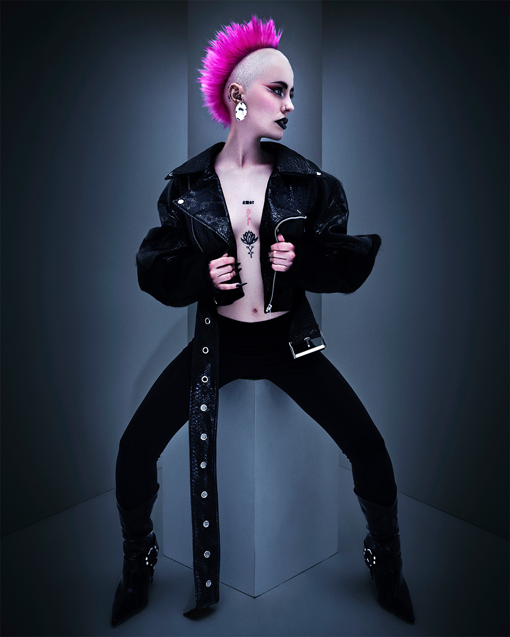 Casey Coleman - BHA Wales and South West Hairdresser of the Year 2025 - Vibrant Pink Mohawk