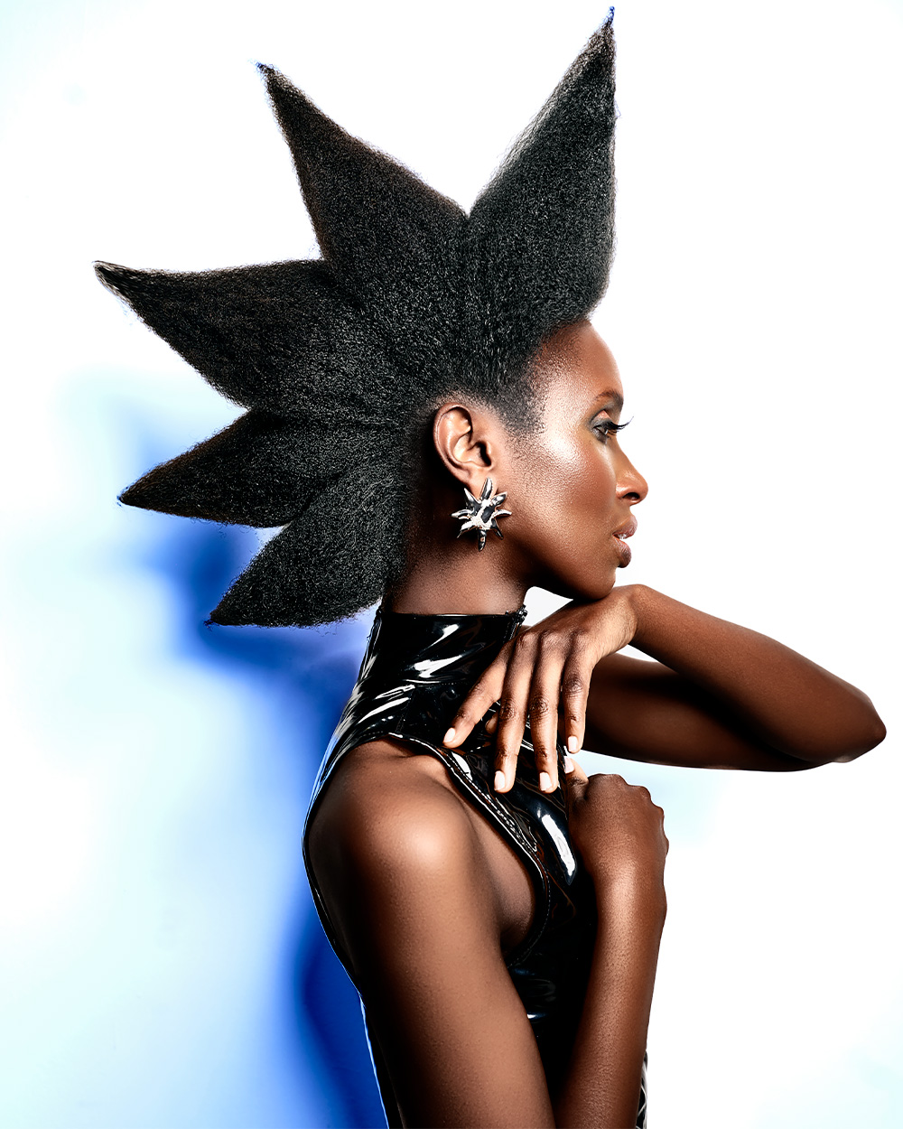 Aycan Kemal - BHA Afro Hairdresser of the Year 2025 - Afro Spike Shaped Mohawk 