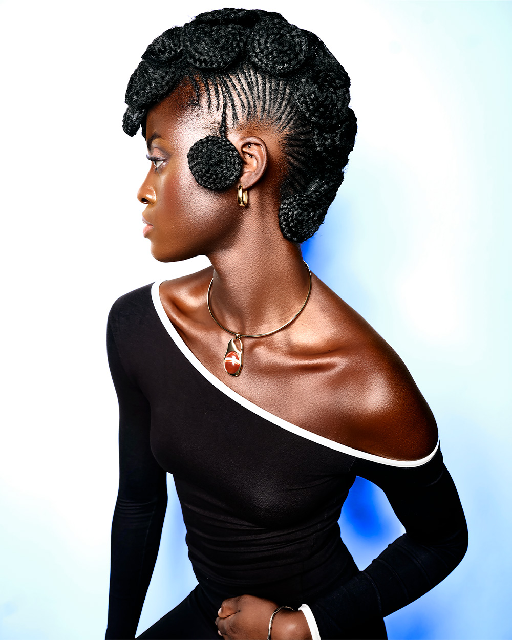 Aycan Kemal - BHA Afro Hairdresser of the Year 2025 - Intricate Braiding Updo 