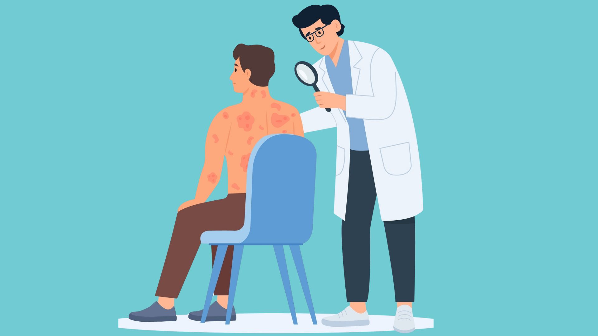 How can you help patients manage chronic skin conditions?