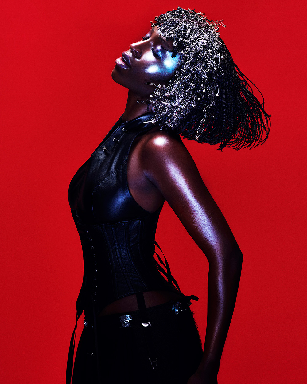 Lisa Farrall - BHA Afro Hairdresser of the Year 2025 - Braided Bob with Pin Accessories