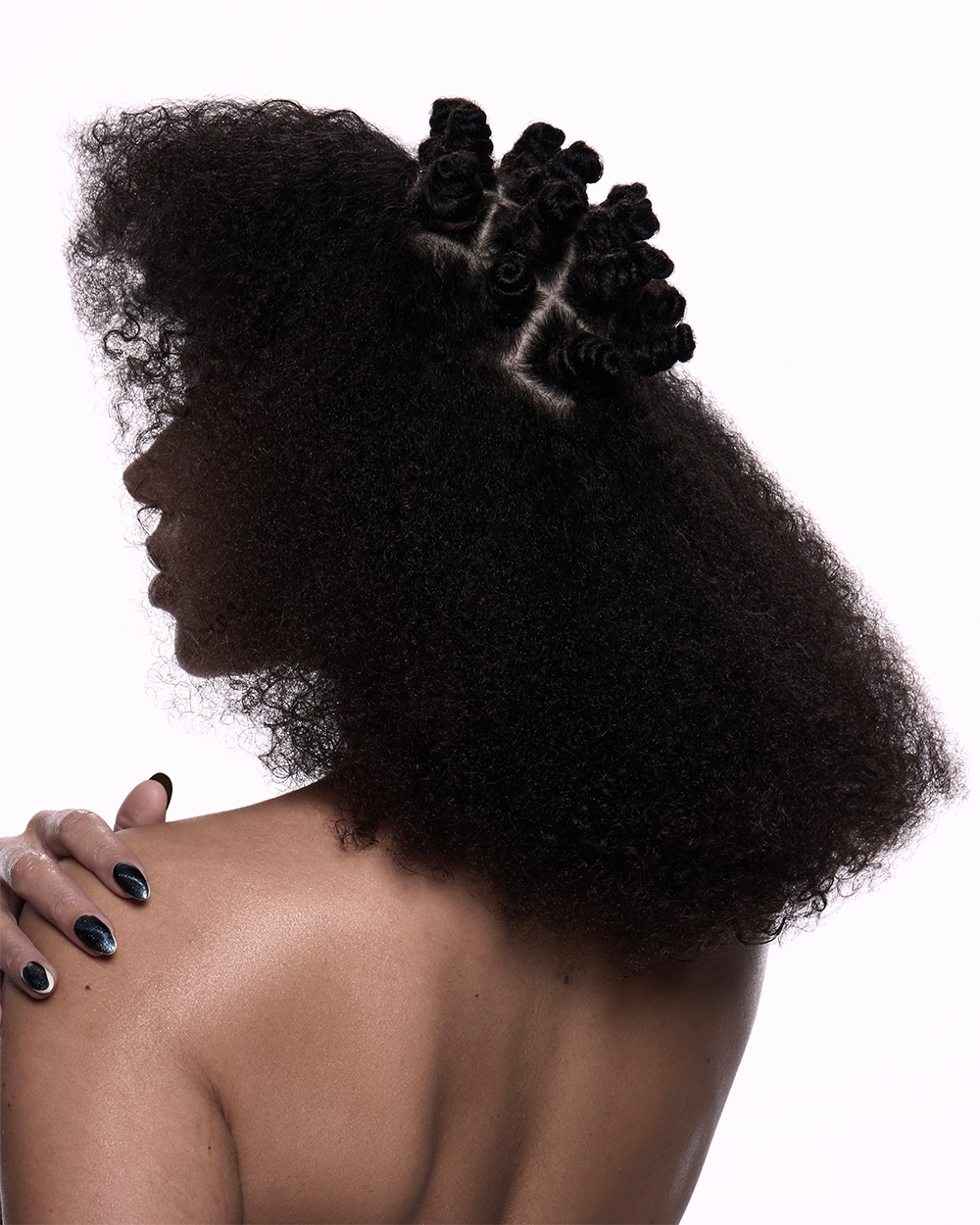 Ashley-Michael Graham - BHA Afro Hairdresser of the Year 2025 - Brushed Out Spiral Curls with Bantu Knots