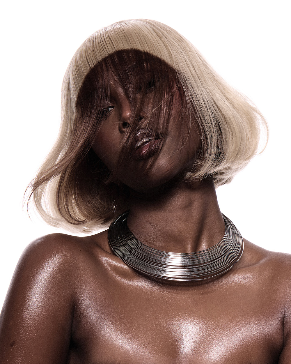 Ashley-Michael Graham - BHA Afro Hairdresser of the Year 2025 - Platinum Bob with Colour Shape Detail