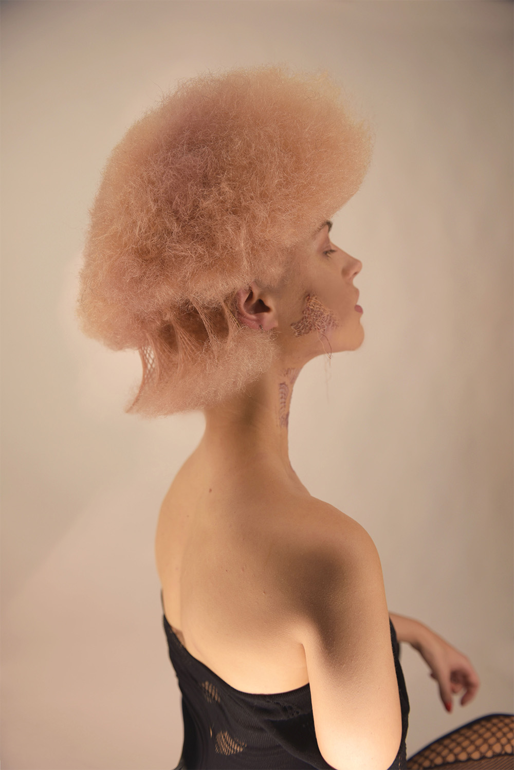 Sylvie Brooks - BHA Avant Garde Hairdresser of the Year 2025 - Pink Afro With Woven Structured Pieces