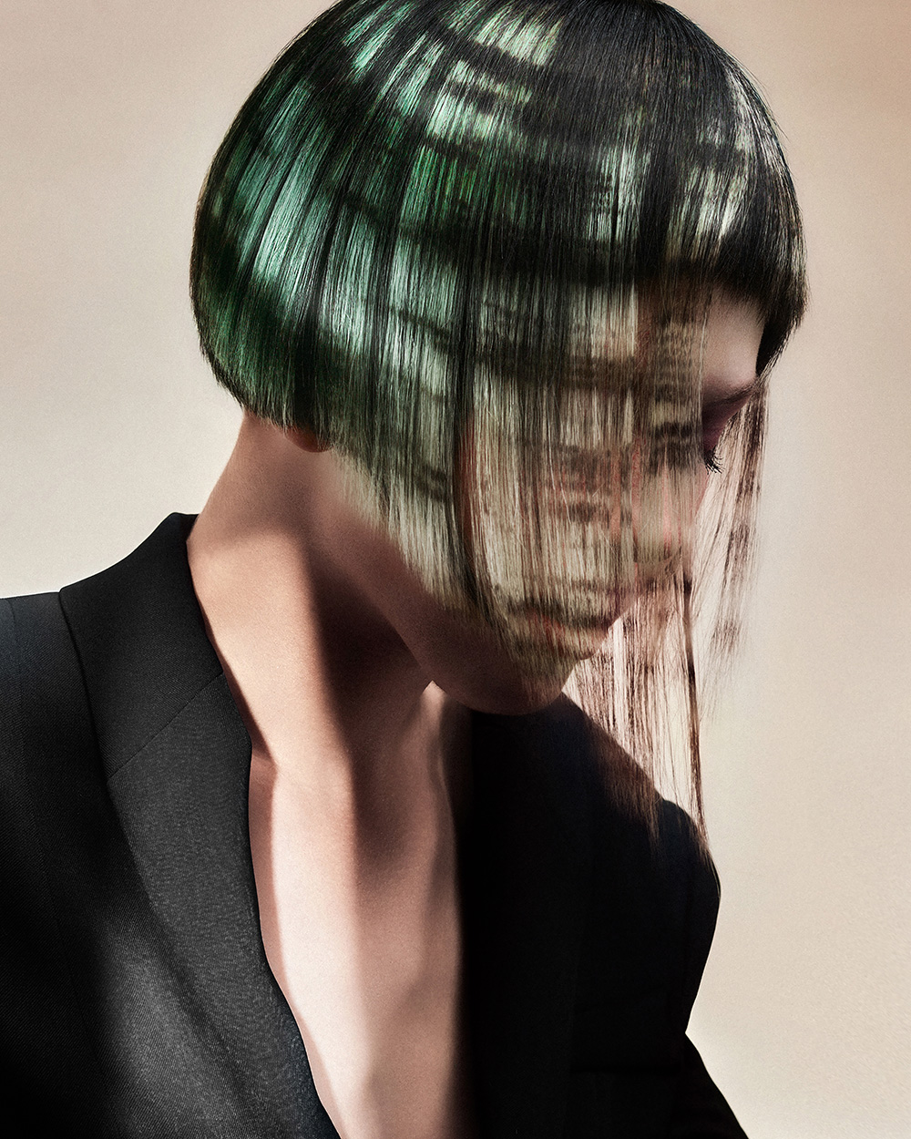 Steven Smart - BHA Schwarzkopf Professional British Colour Technician of the Year 2025 - Creative Colour Green Micro Bob