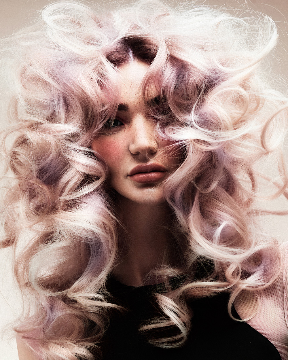 Steven Smart - BHA Schwarzkopf Professional British Colour Technician of the Year 2025 - Peach and Lilac Voluminous Curls