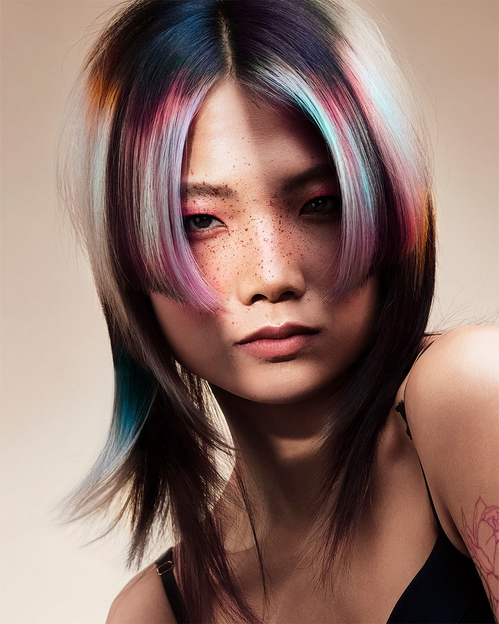 Steven Smart - BHA Schwarzkopf Professional British Colour Technician of the Year 2025 - Creative Colour Hime Cut