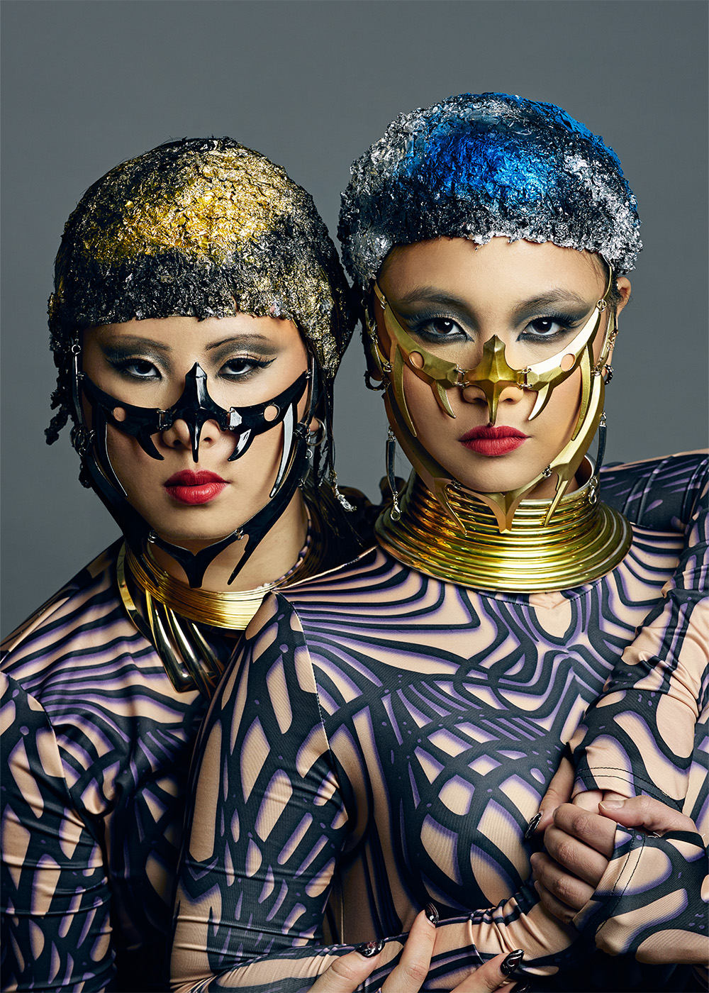 William & Bianca Gray BHA Avant Garde Hairdresser of the Year 2025 - Avant Garde Metallic Head Pieces